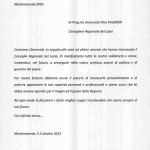 Lettera di solidarietà dai cittadini del Comune di Monterotondo